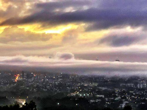 An early morning photo looking over the city. Picture: Howie Bennett
