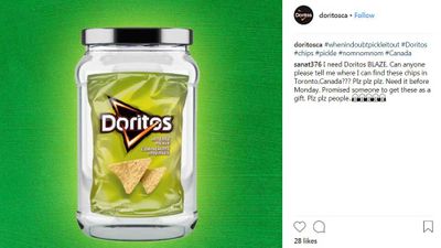 Doritos pickle flavoured chips are a thing