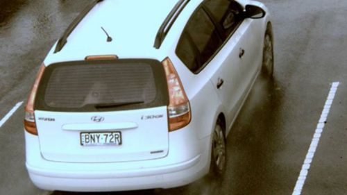 Police have released a photo of the missing Hyundai i30, with the NSW registration BNY 72R. (NSW Police)