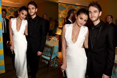 Selena and Zedd, 25, were arm in arm at the HBO after-party.<br/><br/>So who's Zedd anyway? His real name is Anton Zaslavski and he won a Grammy in 2014 for Best Dance Recording for his hit 'Clarity'. He also had a massive hit recently with Ariana Grande - you know it - 'Break Free'.<br/><br/>Image: Getty.
