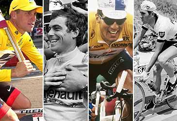 Which cyclist holds the record for the most consecutive Tour de France wins at five?