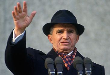 When was Nicolae Ceausescu overthrown and executed?