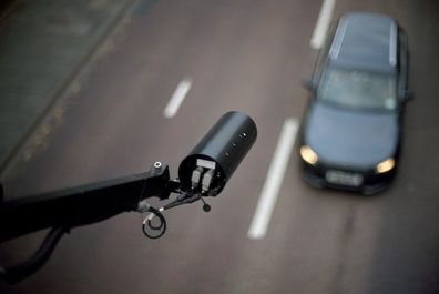 CCTV camera over road