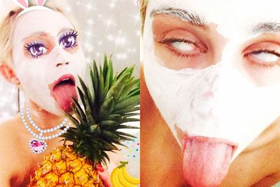 Oh dear. Miley Cyrus has really hit the weird-meter waaaaay out of the ball park in this doozy of an Instagram selfie. And, well...we're just a bit freaked out.<br/><br/>But anyone who's a fan of Miley on Twitter can attest that the girl takes some pretty random selfies! Flick through the slides to see more of our favourite shots of the singer showing off for her iPhone ... and her 12 million followers.