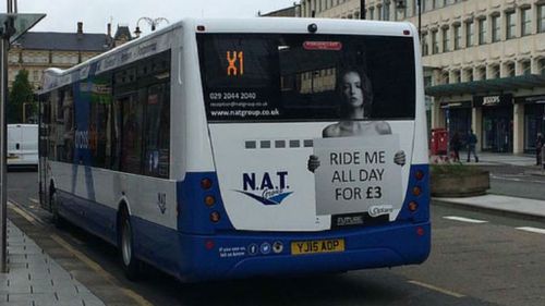 UK travel firm shamed for 'ride me all day' ads on buses