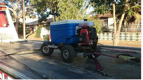 Adelaide man in hot water over alleged 'eskypade' atop motorised esky