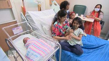 Australia&#x27;s first baby of 2023 entered the world via Westmead Hospital in Sydney as the new year&#x27;s fireworks were hitting their crescendo of cacophony.Kiran Sabharwal gave birth to the city&#x27;s newest Sydneysider, a boy, at 12.10am.