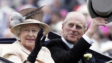 The Queen and Prince Phillip are seen arriving together in the Royal Carriage on the third day of Royal Ascot 2005.