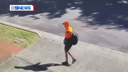 A man alleged to be Jamil Hopoate was seen with a backpack on CCTV before his arrest. The backpack allegedly contained 8kg of cocaine when it was later found thrown over a fence.