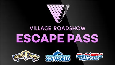 Village Road Show - 1 x Escape Pass (Includes 3 days entry to Warner Bros. Movie World, Sea World and Wet'n'Wild)