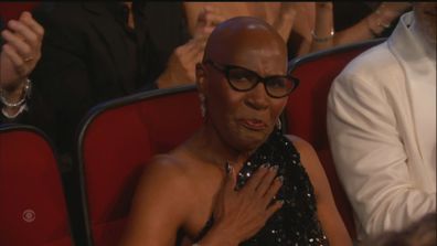 Traman Tillman's mum in the audience of the Emmys 2025 as her son accepts his award