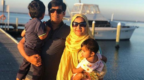 Urooj Usman and her husband Danish Ghori with their two children  Muhammad (2) and Zara (1).