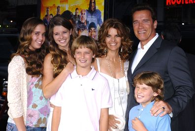  Arnold Schwarzenegger, Maria Shriver and Family during "The Longest Yard" Los Angeles Premiere - Arrivals at Grauman's Chinese Theatre in Hollywood, California, United States in 2005.