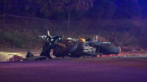 A 19-year-old man died at the scene following the motorcycle crash in Adelaide's west. (9NEWS)