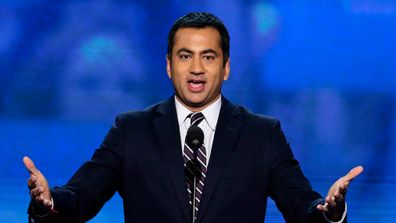 Actor Kal Penn addresses the Democratic National Convention in Charlotte, North Carolina. (AP)