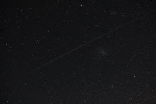 Alistair Payne captured the Starlink satellite convoy in a 30 second exposure.