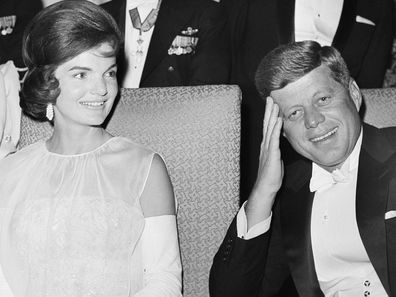 Jackie Kennedy with JFK