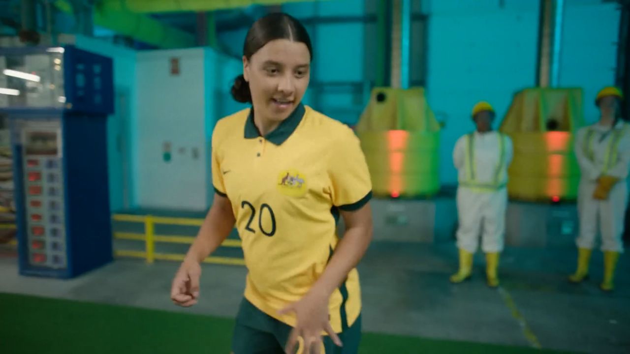 Sam Kerr in action during Nike&#x27;s latest FIFA World Cup commercial