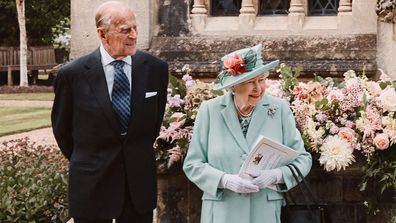 The Queen and Prince Philip at Princess Beatrice's wedding.