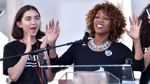Alfre Woodard received thunderous applause during her very political address. (PA)