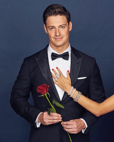 The Bachelor, Matt Agnew, rose, tux