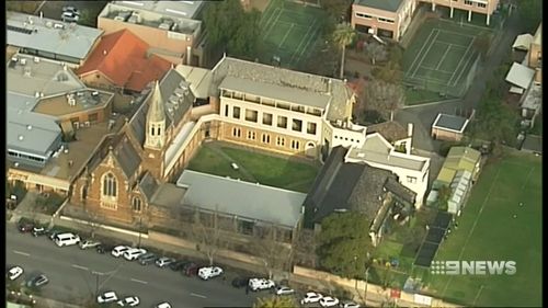 The incident sent Saint Dominic's Priory College into lockdown. Picture: 9NEWS