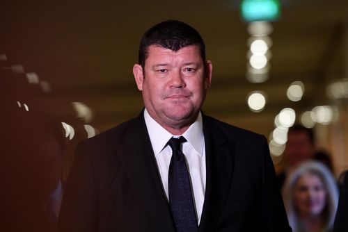 James Packer resigned from the Crown Resorts board yesterday. (AAP)