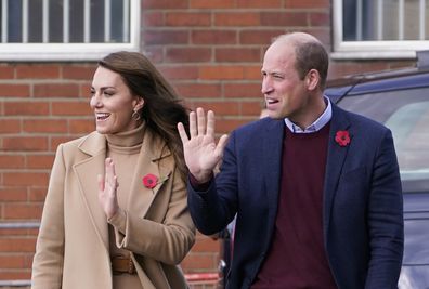 Prince William and Kate, Princess of Wales, arrive for a visit to The Street, a community hub that hosts local organisations to grow and develop their services, in Scarborough, North Yorkshire, Thursday November 3, 2022