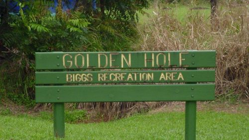 The woman reportedly went missing near the Golden Hole, a popular swimming spot south of Cairns. (Supplied)