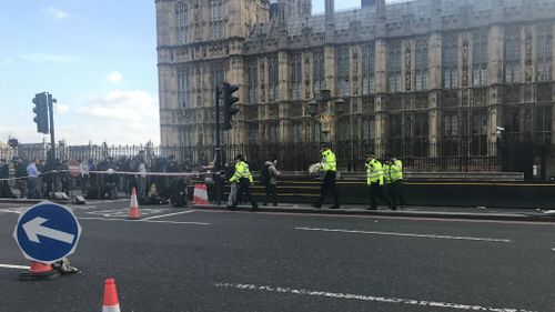 Police raced to the scene of the terror attack on Wednesday. 