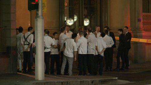 Staff and diners were evacuated from Fratelli Fresh and neighbouring restaurants including The Rockpool. (9NEWS)