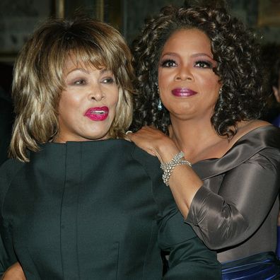 Oprah Winfrey and Tina Turner