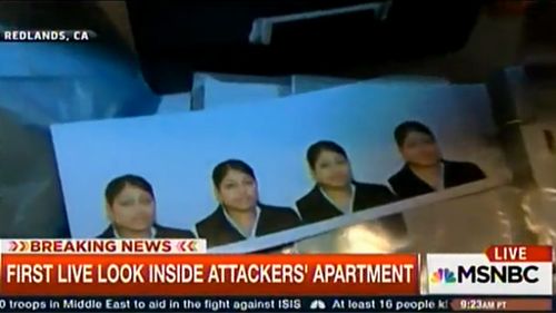 Photos throughout the home were shown to viewers live to air. (MSNBC)