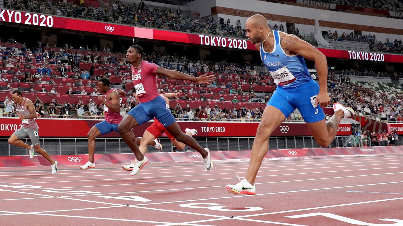 Jacobs claims the men&#x27;s 100m final.