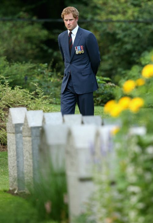 Prince Harry also spoke at the ceremony. (Getty)