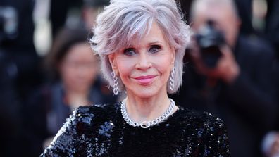 Jane Fonda at the Elemental screening and closing ceremony red carpet during the 76th annual Cannes film festival, May 27, 2023 in Cannes, France. 