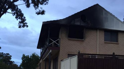 The aftermath of the lightning strike in Kellyville. (9NEWS)