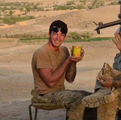 Brock spent three years in Afghanistan, and suffers PTSD.