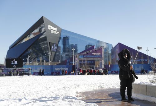 It's predicted to hit -14 degrees around the stadium today. (AAP)