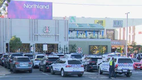 Two men have been arrested ï»¿after the incident at Northland Shopping Centre in Preston at 2.30pm, Victoria Police said.
