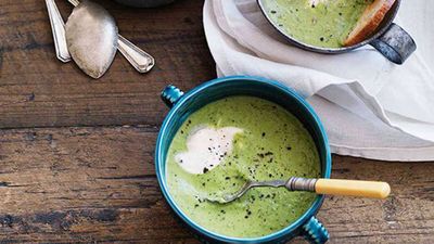 A perfect flavour combination, click here for our <a href="http://kitchen.nine.com.au/2016/05/16/18/47/chilled-pea-and-mint-soup-with-garlic-crotons" target="_top">chilled pea and mint soup with garlic cro&ucirc;tons</a>.<br style="box-sizing: border-box;" />