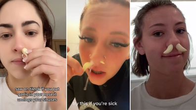 Doctors debunk garlic nose hack