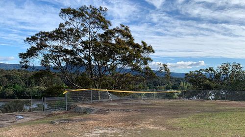 A car went over this cliff at Nowra, south of Sydney this morning.