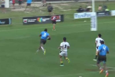 <b>A Fijian sevens team got off to the perfect start in the Central Coast Rugby Festival Final, scoring a try just nine seconds after kick-off.</b><br/><br/>Footage of the match shows Vili Mata storm onto the kick-off as Wellington players dither about who should take the catch. <br/><br/>The hulking Fijian gleefully takes the ball on the full before strolling over the line to open the scoring. <br/><br/>The quick-fire five-pointer got us thinking of these fastest tries ever. <br/>