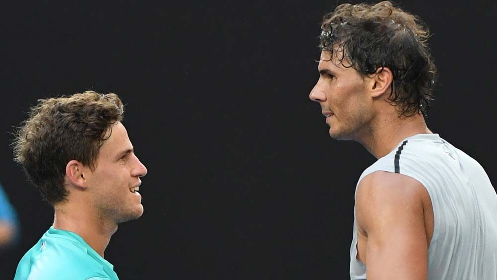 Rafael Nadal battles into 10th Australian Open quarter-final with win over Schwartzman