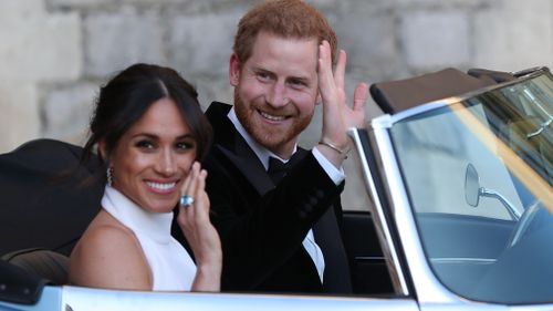 Meghan and McCartney worked together on the dress. Picture: Getty