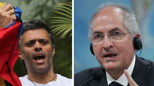 Venezuelan opposition leaders Leopoldo Lopez and Antonio Ledezma were arrested and thrown in a military prison. (AP)