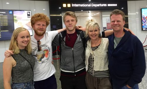 Brett and Louise McLeod with their three children Jackson, Alexander and Olivia 