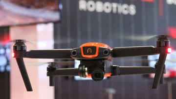Autel Robotics - EVO 4K Drone with Skycontroller is displayed during the 2019 Consumer Electronics Show.