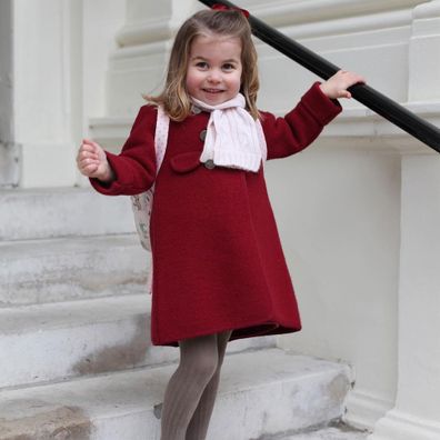 Princess Charlotte on her first day of preschool